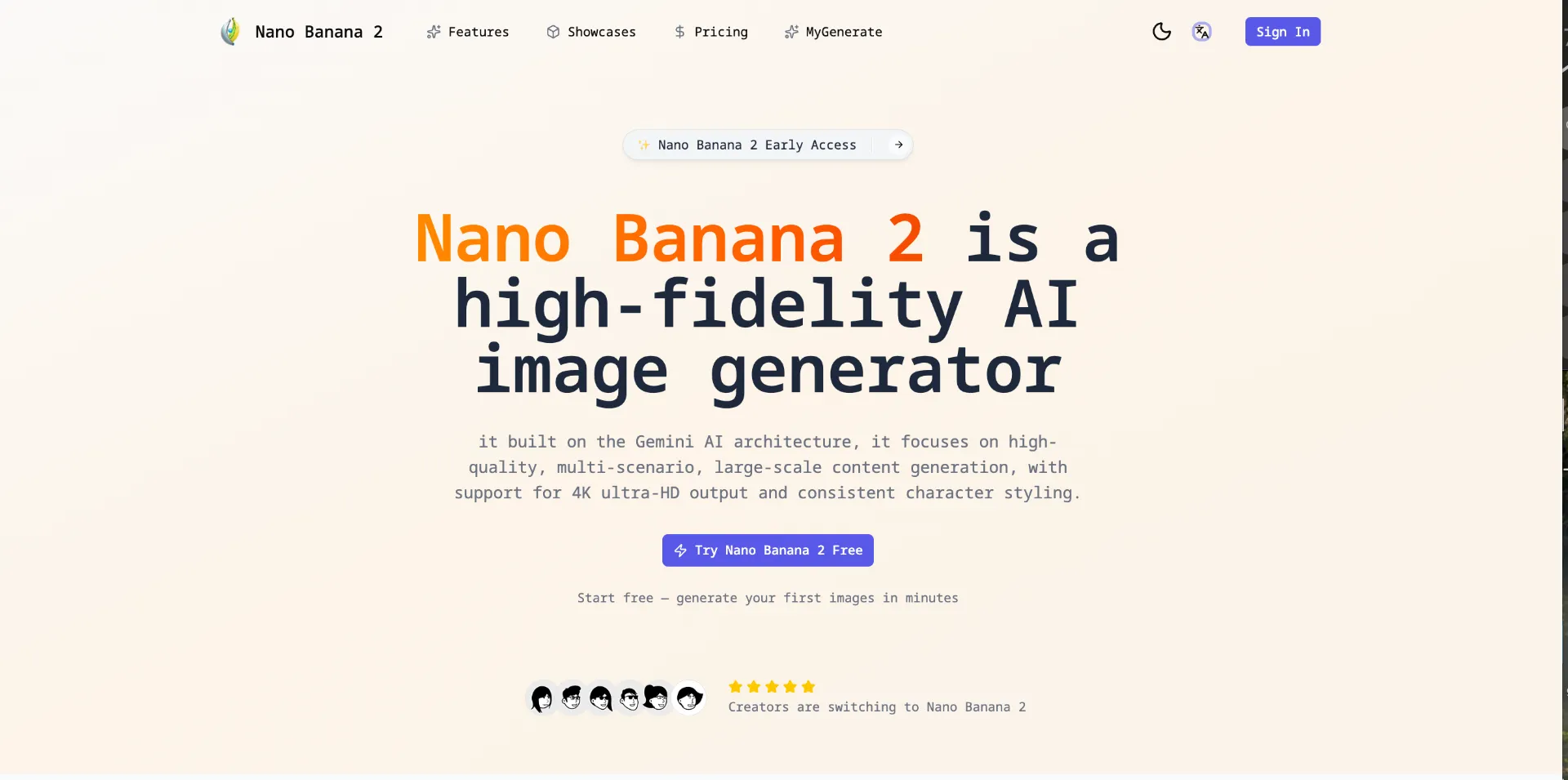 Nano Banana 2 AI Image Generator